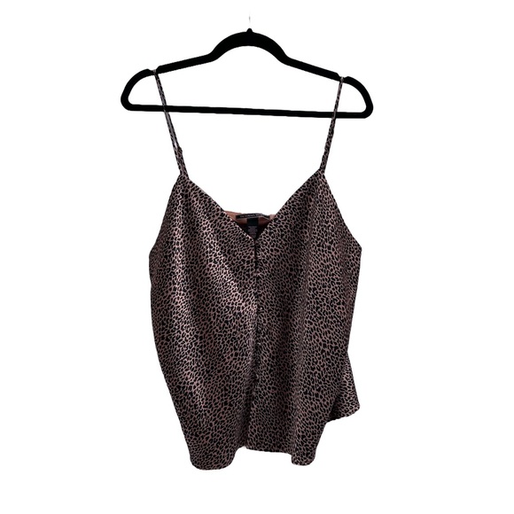 Victoria's Secret Tops - Victoria Secret Leopard Print Spaghetti Strap Camisole Tank Top Size XL
